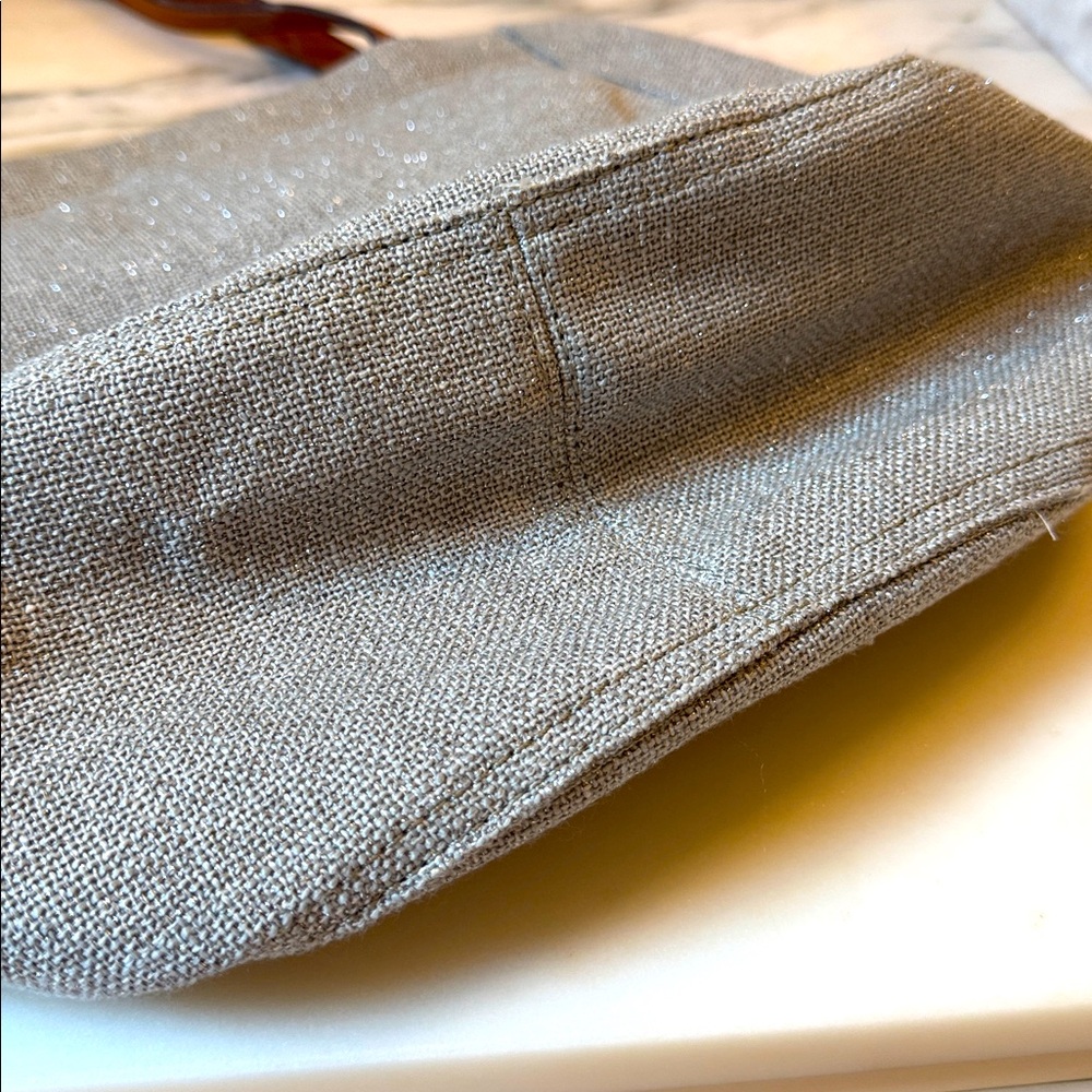 Anthropologie blue tote, EUC - Picture 3 of 7